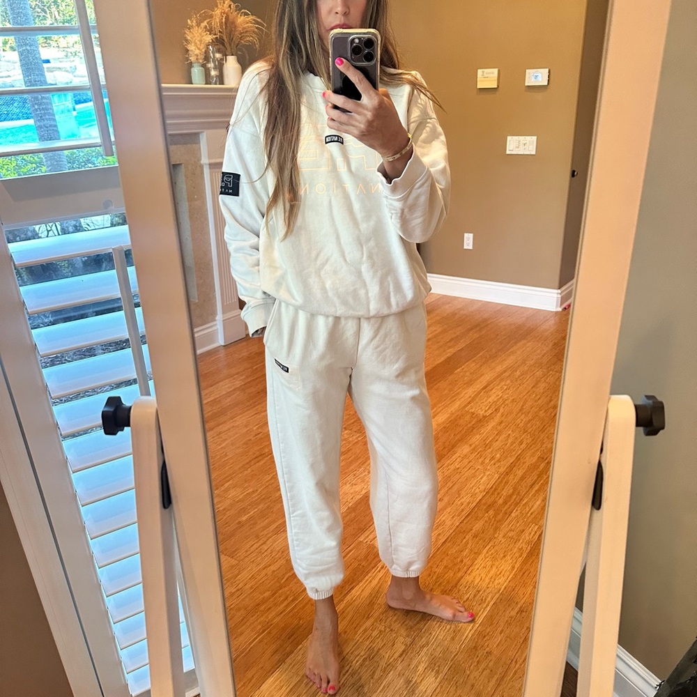 PE Nation Women's White Sweatpants